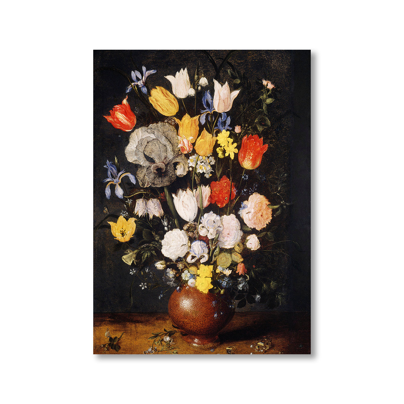 Bouquet of Flowers in an Earthenware Vase