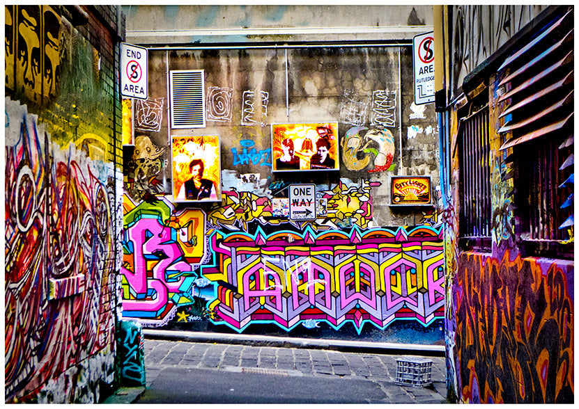 Hosier Lane Lightboxes Poster