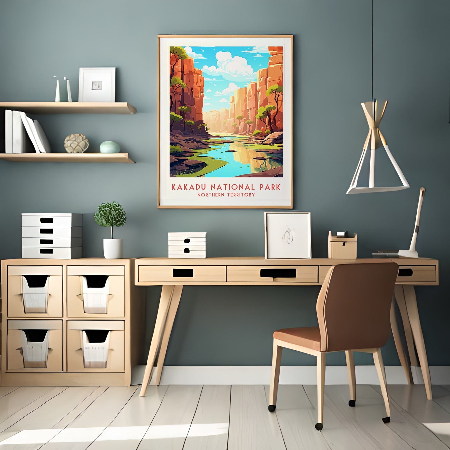 Kakadu National Park Modern Travel Poster