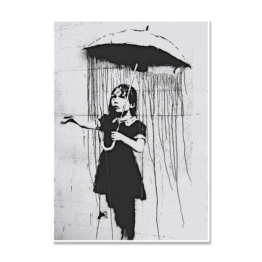 Banksy Umbrella Girl Banksy Poster