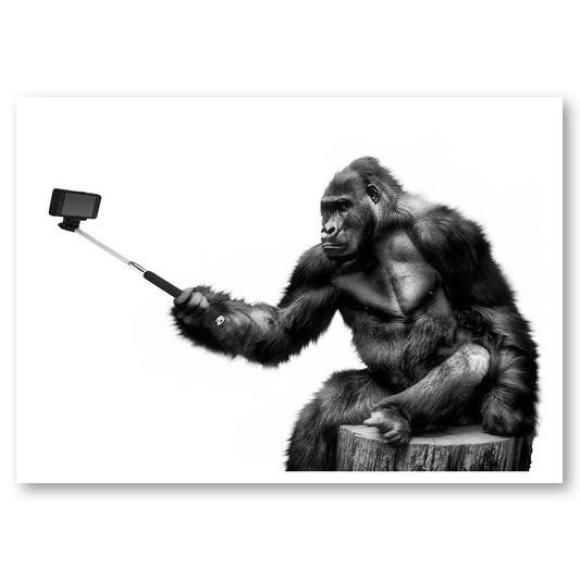 Gorilla Selfie Portrait