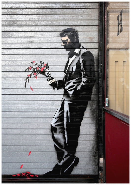 Banksy Waiting in Vain Poster