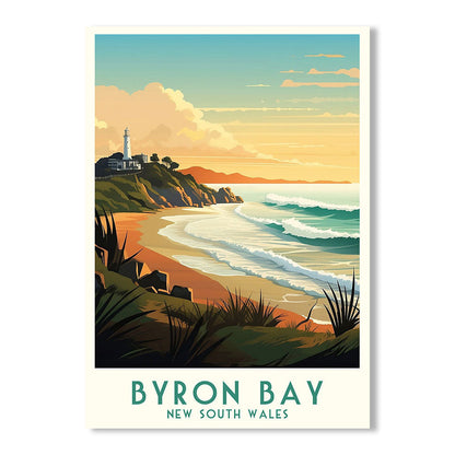 Byron Bay NSW Modern Travel Poster