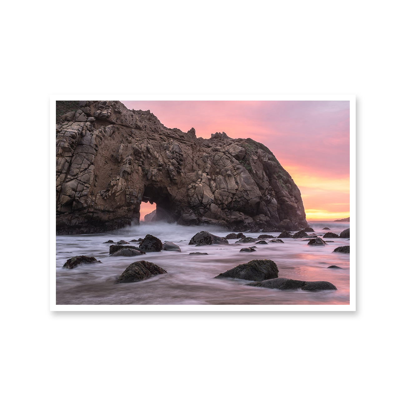 Sunset Water Rocks | Print Shed
