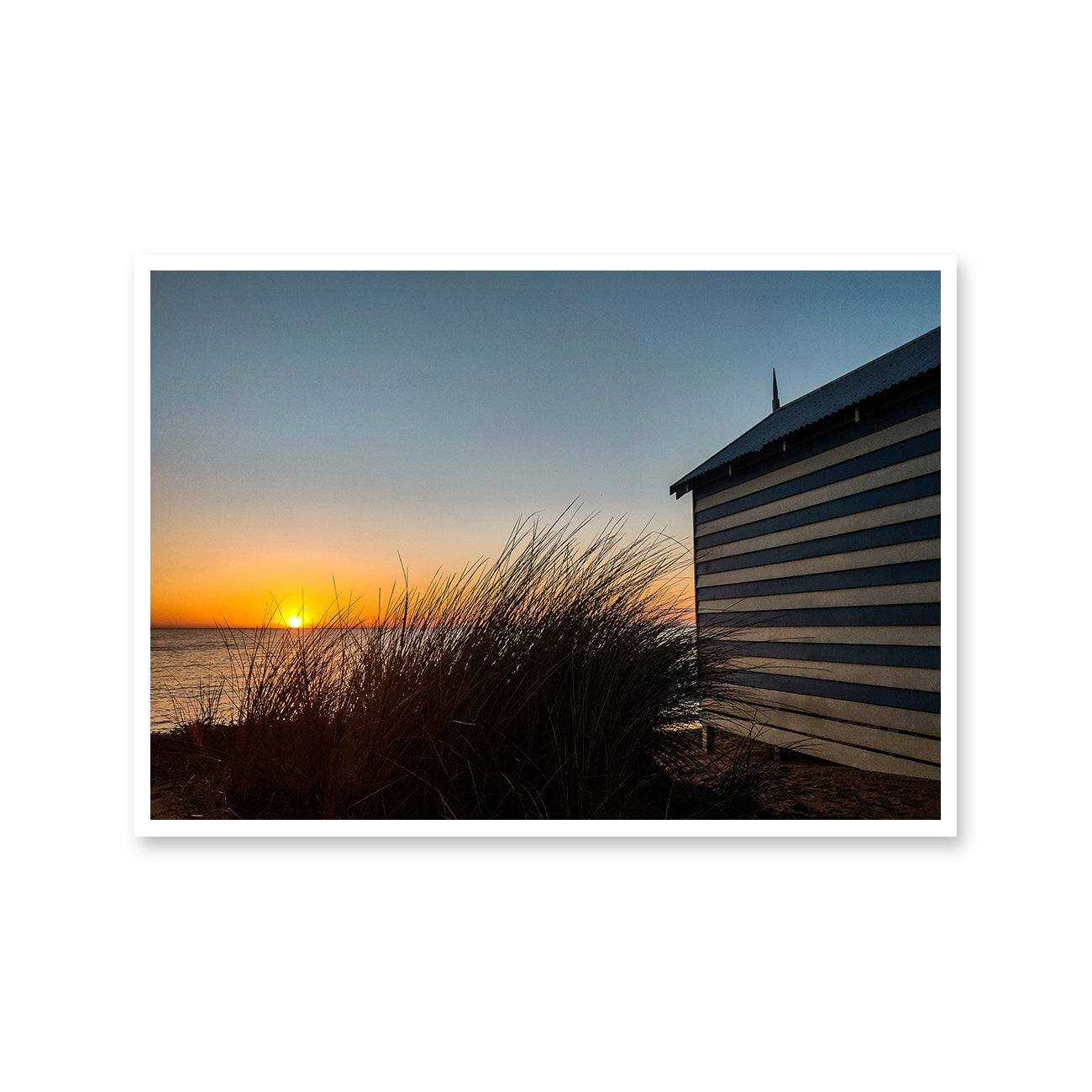 Beach Hut Sunset View