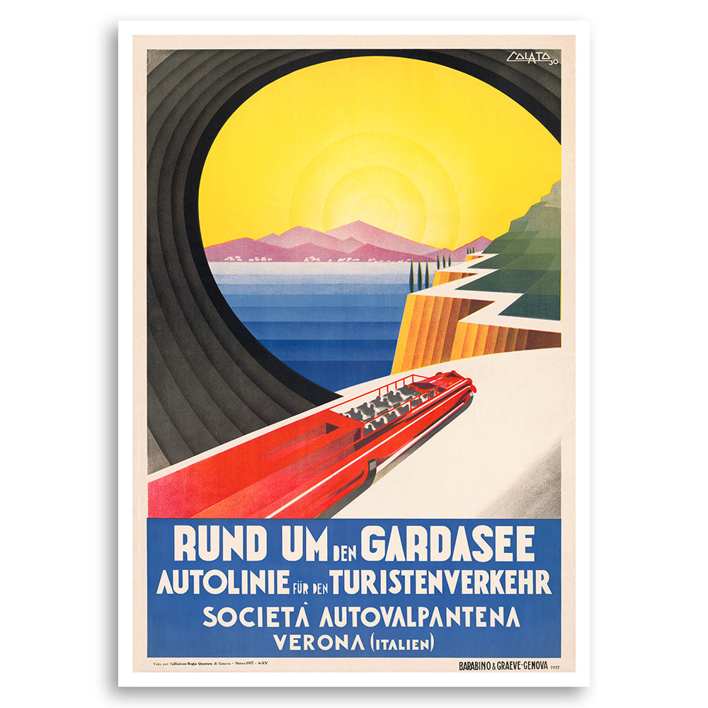 Around the Lake Garda Car Line - Rund Um Den Gardasee Genova