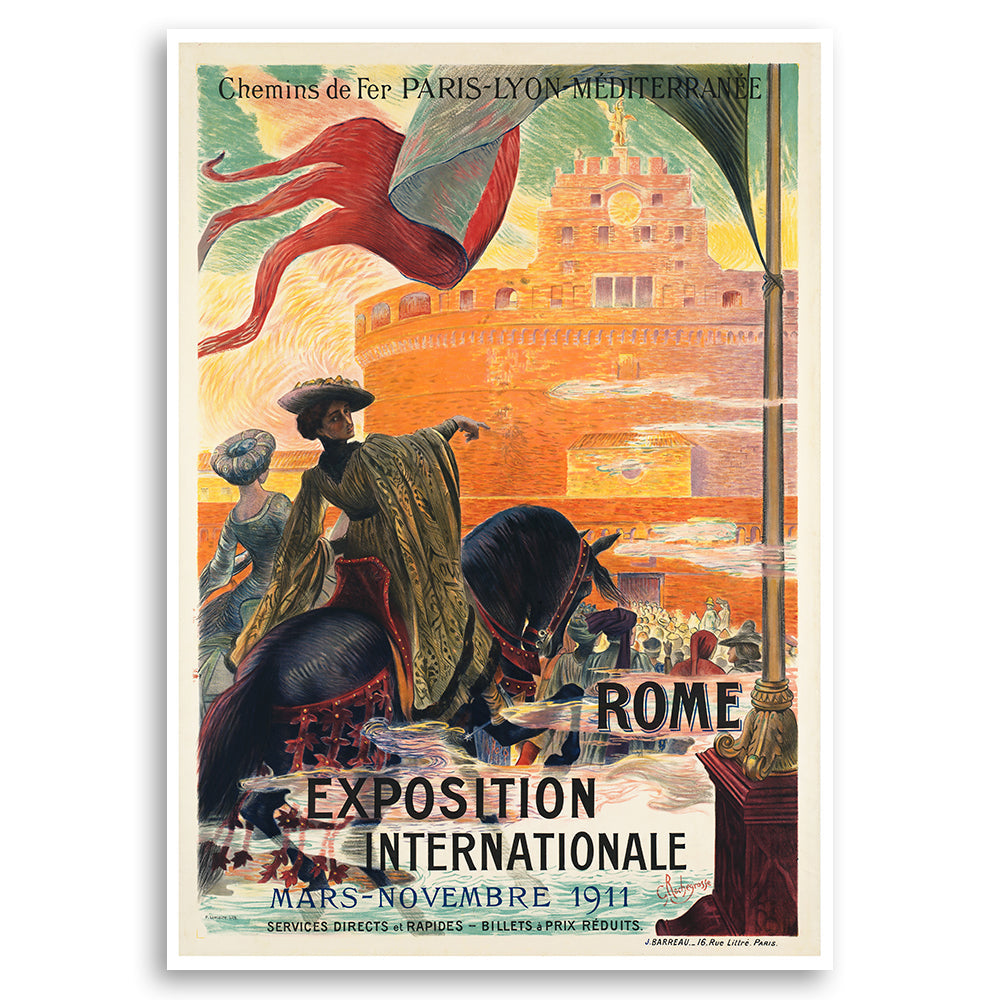 Rome Exposition Internationale 1911 - Chemins de Fer Paris Lyon Mediterranee