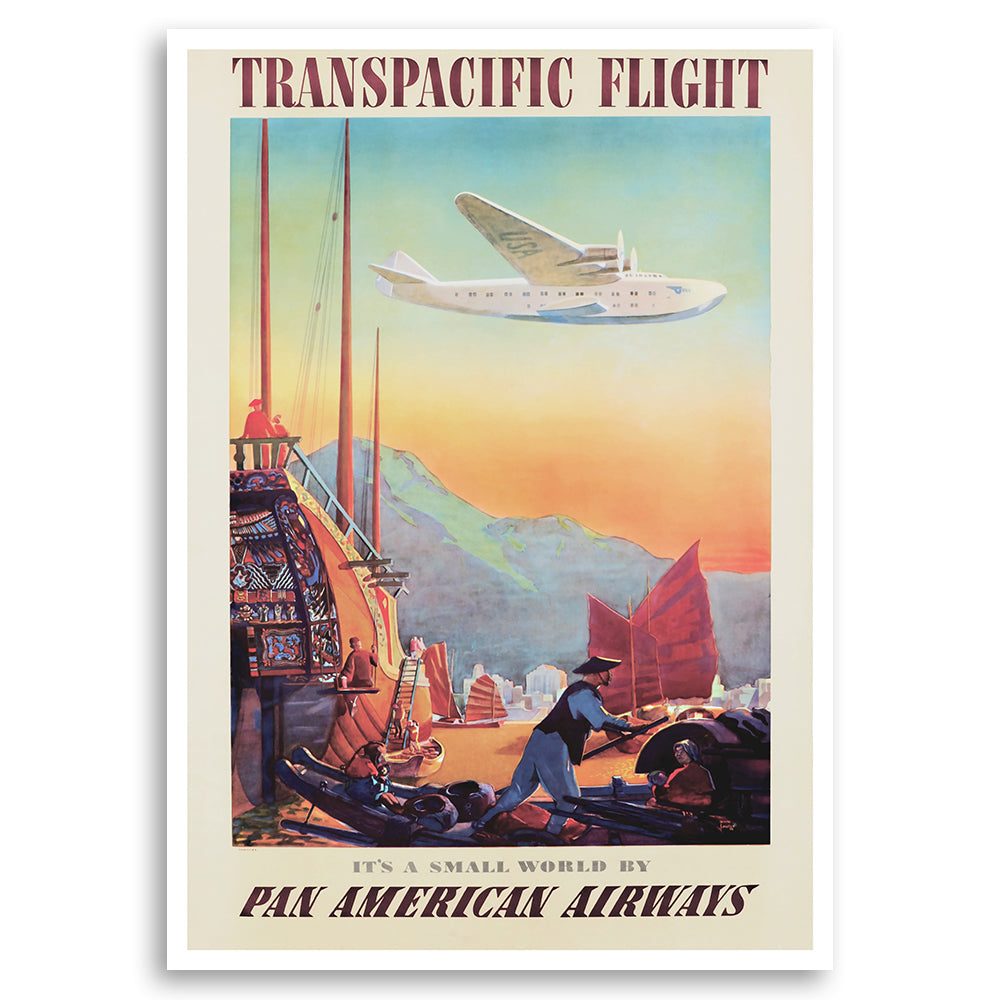 Transpacific Flight Its a Small World by Pan American Airways