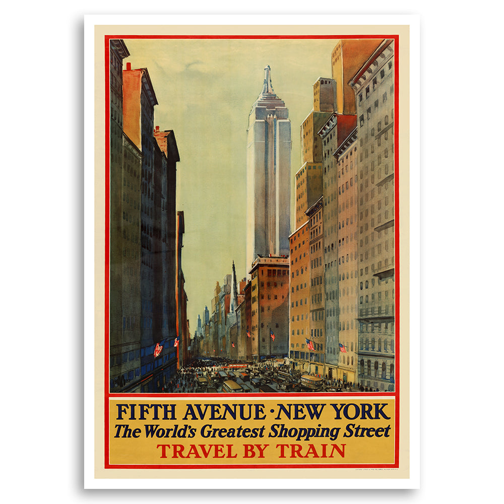 Fifth Avenue New York - The Worlds Greatest Shopping Street Travel by Train