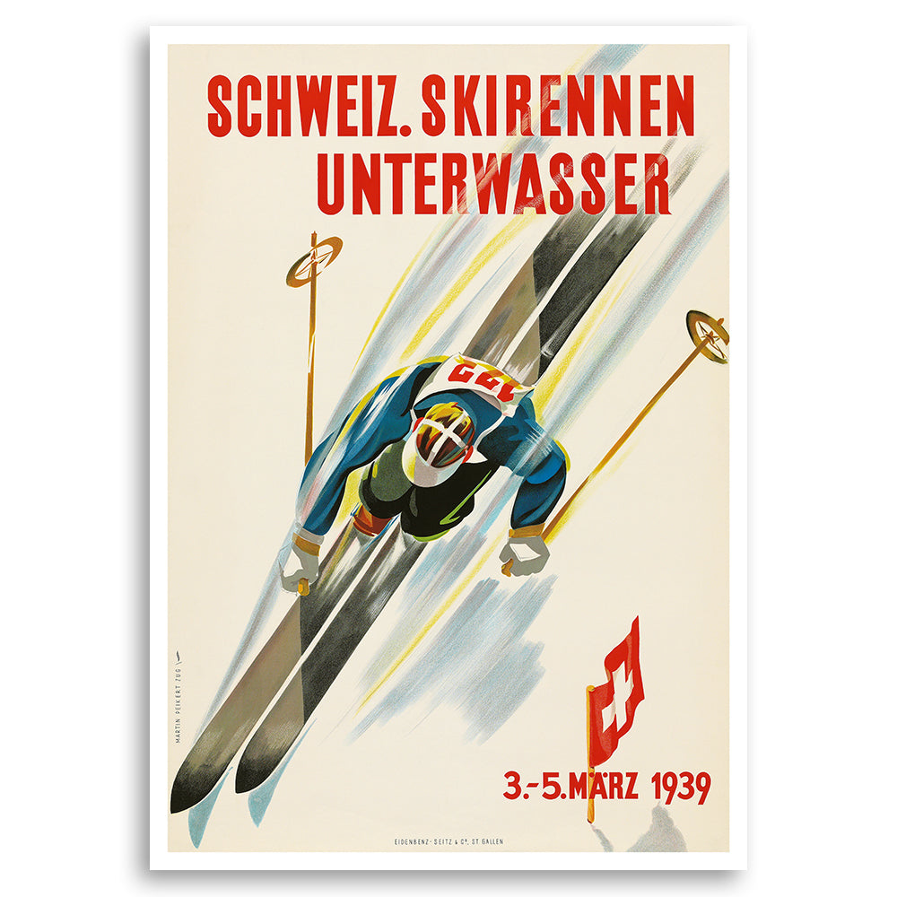 Schweiz Skirennen Unterwasser 1939