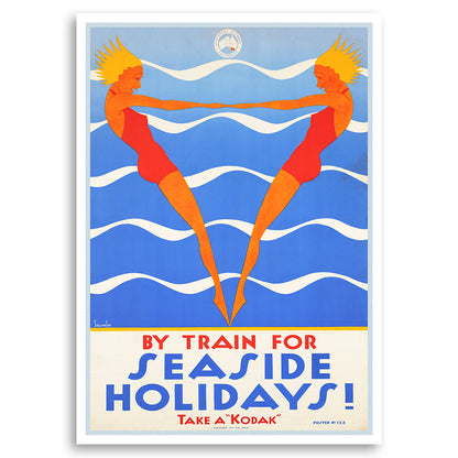 By Train for Seaside Holidays - Take a Kodak - Victorian Railways
